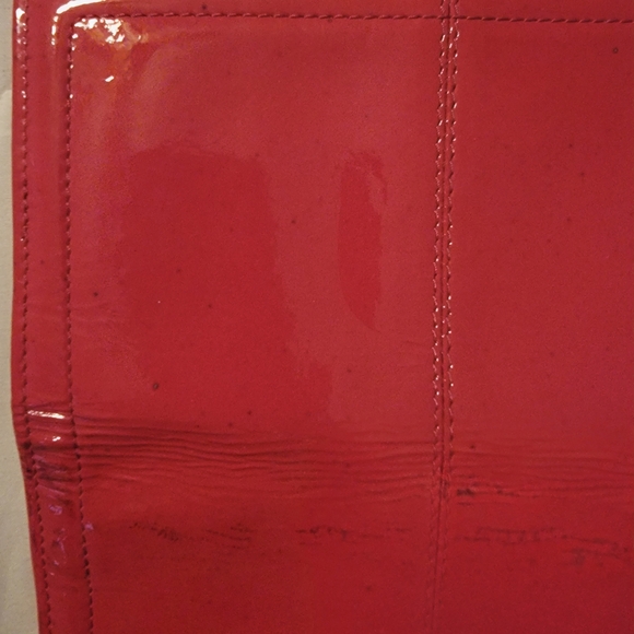 Brighton Bright Pink Leather Clutch with Silver Button - Picture 5 of 11